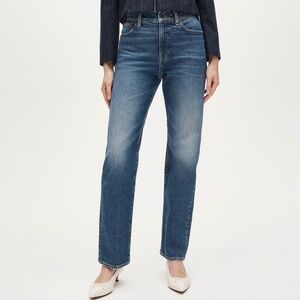 NWT J. Crew Nipped Straight High Rise Semi-Stretch Jean Size 28